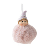 Maxbell Christmas Plush Angel Girl Hanging Decorations Ornament for Office Door Home Style B