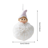 Maxbell Christmas Plush Angel Girl Hanging Decorations Ornament for Office Door Home Style C