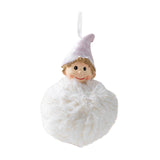 Maxbell Christmas Plush Angel Girl Hanging Decorations Ornament for Office Door Home Style C