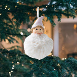 Maxbell Christmas Plush Angel Girl Hanging Decorations Ornament for Office Door Home Style C