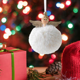 Maxbell Christmas Plush Angel Girl Hanging Decorations Ornament for Office Door Home Style D