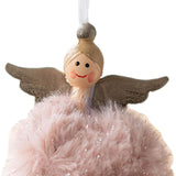 Maxbell Christmas Plush Angel Girl Hanging Decorations Ornament for Office Door Home Style E