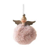 Maxbell Christmas Plush Angel Girl Hanging Decorations Ornament for Office Door Home Style E