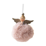 Maxbell Christmas Plush Angel Girl Hanging Decorations Ornament for Office Door Home Style E