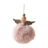 Maxbell Christmas Plush Angel Girl Hanging Decorations Ornament for Office Door Home Style E