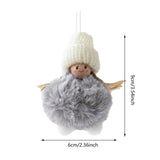 Maxbell Christmas Plush Angel Girl Hanging Decorations Ornament for Office Door Home Style F