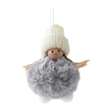 Maxbell Christmas Plush Angel Girl Hanging Decorations Ornament for Office Door Home Style F