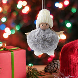 Maxbell Christmas Plush Angel Girl Hanging Decorations Ornament for Office Door Home Style F