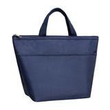 Maxbell Oxford Cloth Lunch Handbag Large Capacity Lunch Pouch for Work Travel School Navy Blue