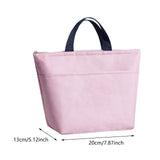 Maxbell Oxford Cloth Lunch Handbag Large Capacity Lunch Pouch for Work Travel School Pink