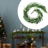 Maxbell Christmas Greenery Garland Party Xmas Stairs Artificial Norfolk Pine Garland 180cm