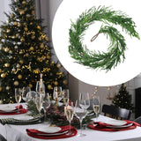 Maxbell Christmas Greenery Garland Party Xmas Stairs Artificial Norfolk Pine Garland 270cm
