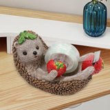 Maxbell Hedgehog Tape Dispenser Funny Resin Desk Tape Holder for Home Desktop Office