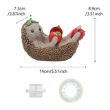 Maxbell Hedgehog Tape Dispenser Funny Resin Desk Tape Holder for Home Desktop Office