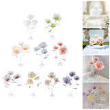 Maxbell Giant Artificial Flower Backdrop Wedding Decoration for Home Outdoor Mariage White