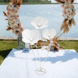 Maxbell Giant Artificial Flower Backdrop Wedding Decoration for Home Outdoor Mariage White