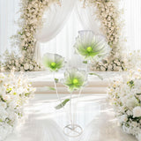 Maxbell Giant Artificial Flower Backdrop Wedding Decoration for Home Outdoor Mariage Gradient Green