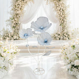Maxbell Giant Artificial Flower Backdrop Wedding Decoration for Home Outdoor Mariage Gradient Blue