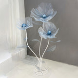 Maxbell Giant Artificial Flower Backdrop Wedding Decoration for Home Outdoor Mariage Gradient Blue