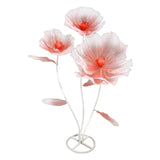 Maxbell Giant Artificial Flower Backdrop Wedding Decoration for Home Outdoor Mariage Gradient Red