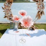 Maxbell Giant Artificial Flower Backdrop Wedding Decoration for Home Outdoor Mariage Gradient Red