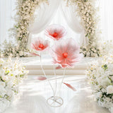 Maxbell Giant Artificial Flower Backdrop Wedding Decoration for Home Outdoor Mariage Gradient Red