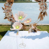 Maxbell Giant Artificial Flower Backdrop Wedding Decoration for Home Outdoor Mariage Gradient Pink