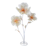 Maxbell Giant Artificial Flower Backdrop Wedding Decoration for Home Outdoor Mariage Gradient Orange