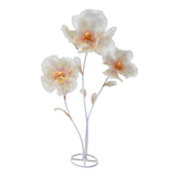 Maxbell Giant Artificial Flower Backdrop Wedding Decoration for Home Outdoor Mariage Gradient Orange