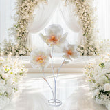 Maxbell Giant Artificial Flower Backdrop Wedding Decoration for Home Outdoor Mariage Gradient Orange