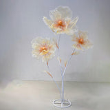 Maxbell Giant Artificial Flower Backdrop Wedding Decoration for Home Outdoor Mariage Gradient Orange