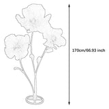 Maxbell Giant Artificial Flower Backdrop Wedding Decoration for Home Outdoor Mariage Gradient Orange
