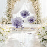 Maxbell Giant Artificial Flower Backdrop Wedding Decoration for Home Outdoor Mariage Gradient Purple
