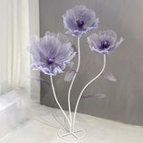 Maxbell Giant Artificial Flower Backdrop Wedding Decoration for Home Outdoor Mariage Gradient Purple