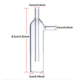 Maxbell 2xGlass Gas Sampling Bottle Experiment Tool Sturdy Apparatus Chemi Labware