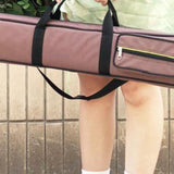 Maxbell Bamboo Flute Carrying Case Organizer Accessories with Shoulder Strap Handbag Coffee