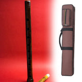 Maxbell Bamboo Flute Carrying Case Organizer Accessories with Shoulder Strap Handbag Coffee