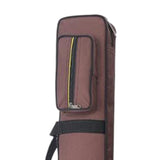 Maxbell Bamboo Flute Carrying Case Organizer Accessories with Shoulder Strap Handbag Coffee