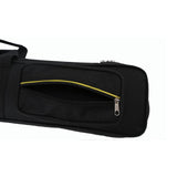 Maxbell Bamboo Flute Carrying Case Organizer Accessories with Shoulder Strap Handbag Coffee