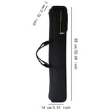 Maxbell Bamboo Flute Carrying Case Organizer Accessories with Shoulder Strap Handbag Black