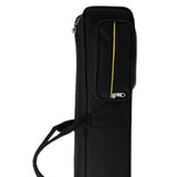 Maxbell Bamboo Flute Carrying Case Organizer Accessories with Shoulder Strap Handbag Black