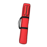 Maxbell Bamboo Flute Carrying Case Organizer Accessories with Shoulder Strap Handbag Red