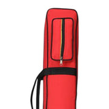 Maxbell Bamboo Flute Carrying Case Organizer Accessories with Shoulder Strap Handbag Red