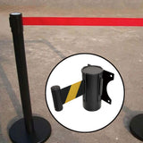 Maxbell Retractable Belt Barrier Wall Mount Caution Belt for School Office Warehouse 2m