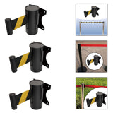 Maxbell Retractable Belt Barrier Wall Mount Caution Belt for School Office Warehouse 2m