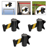 Maxbell Retractable Belt Barrier Wall Mount Caution Belt for School Office Warehouse 2m