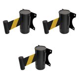 Maxbell Retractable Belt Barrier Wall Mount Caution Belt for School Office Warehouse 2m