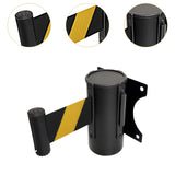 Maxbell Retractable Belt Barrier Wall Mount Caution Belt for School Office Warehouse 5m