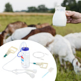 Maxbell Cow Milking Machine Handheld with Hand Pump Milking Equipment for Milk Plant Double Teat 2000ml