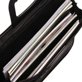Business Briefcase Edge Stitching with Zipper Water Resistant File Carry Bag